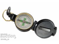 Compass with fluorescent markings