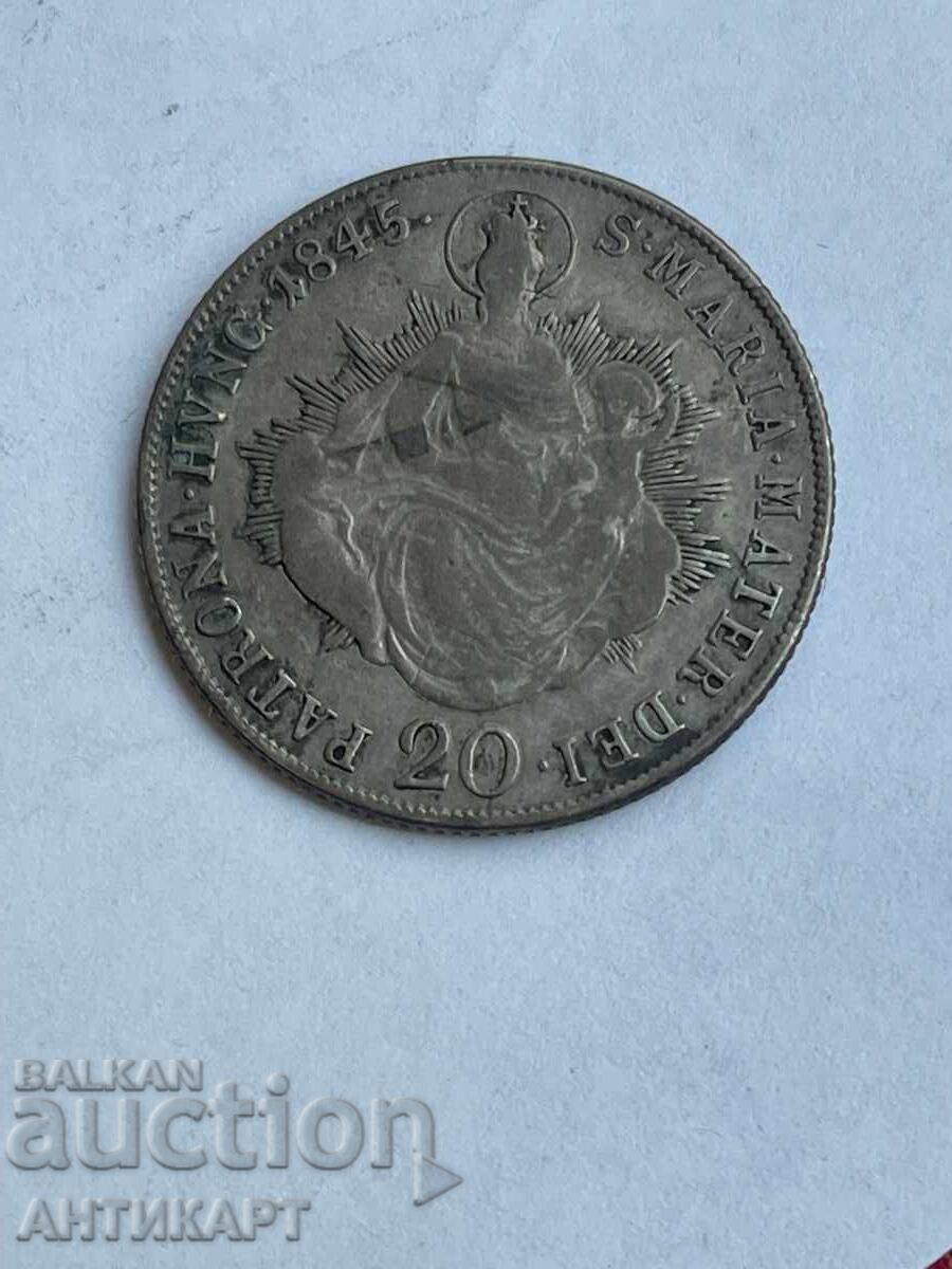 Silver coin Austria 20 Kreuzer 1848 Silver coin Austria 20 Kreuzer 1848