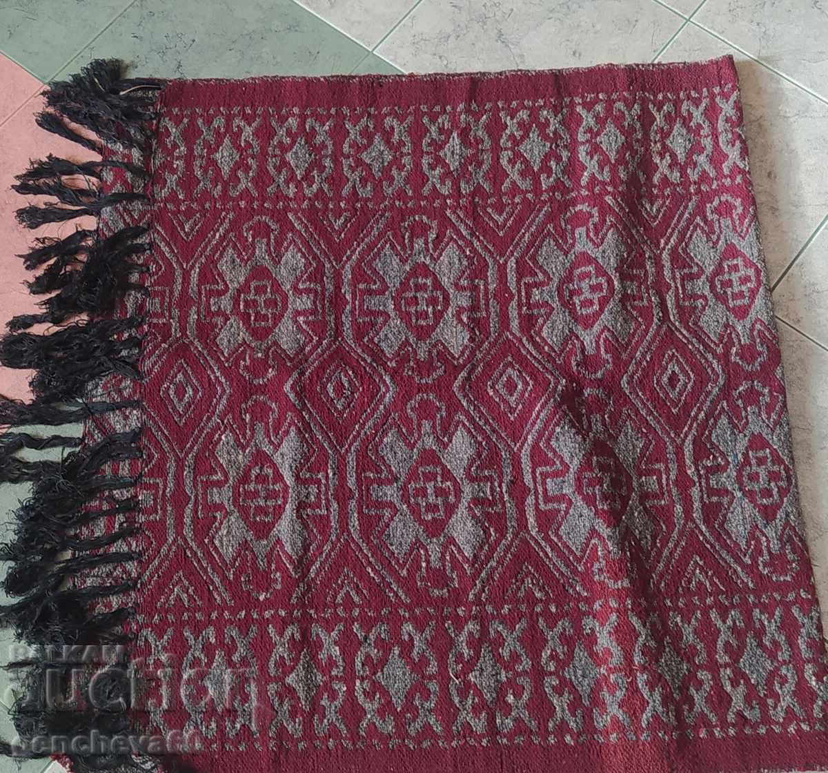 Old woven wool rug 90/170cm with price € 12.00 | 23.47 BGN