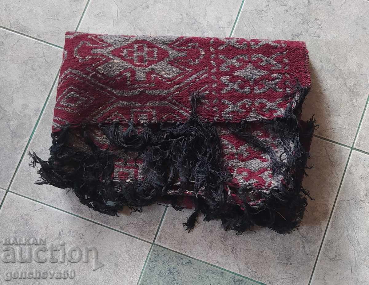 Auction  Old woven wool rug 90/170cm