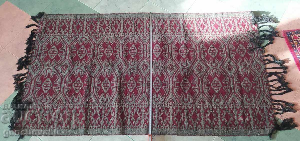 Old woven wool rug 90/170cm - 6