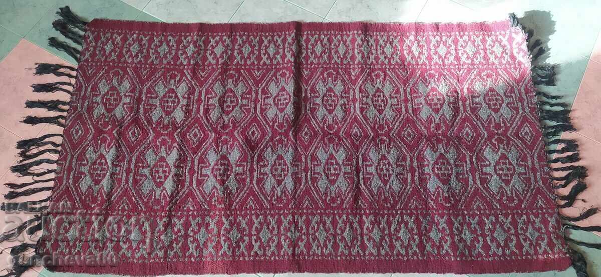 Old woven wool rug 90/170cm - 7