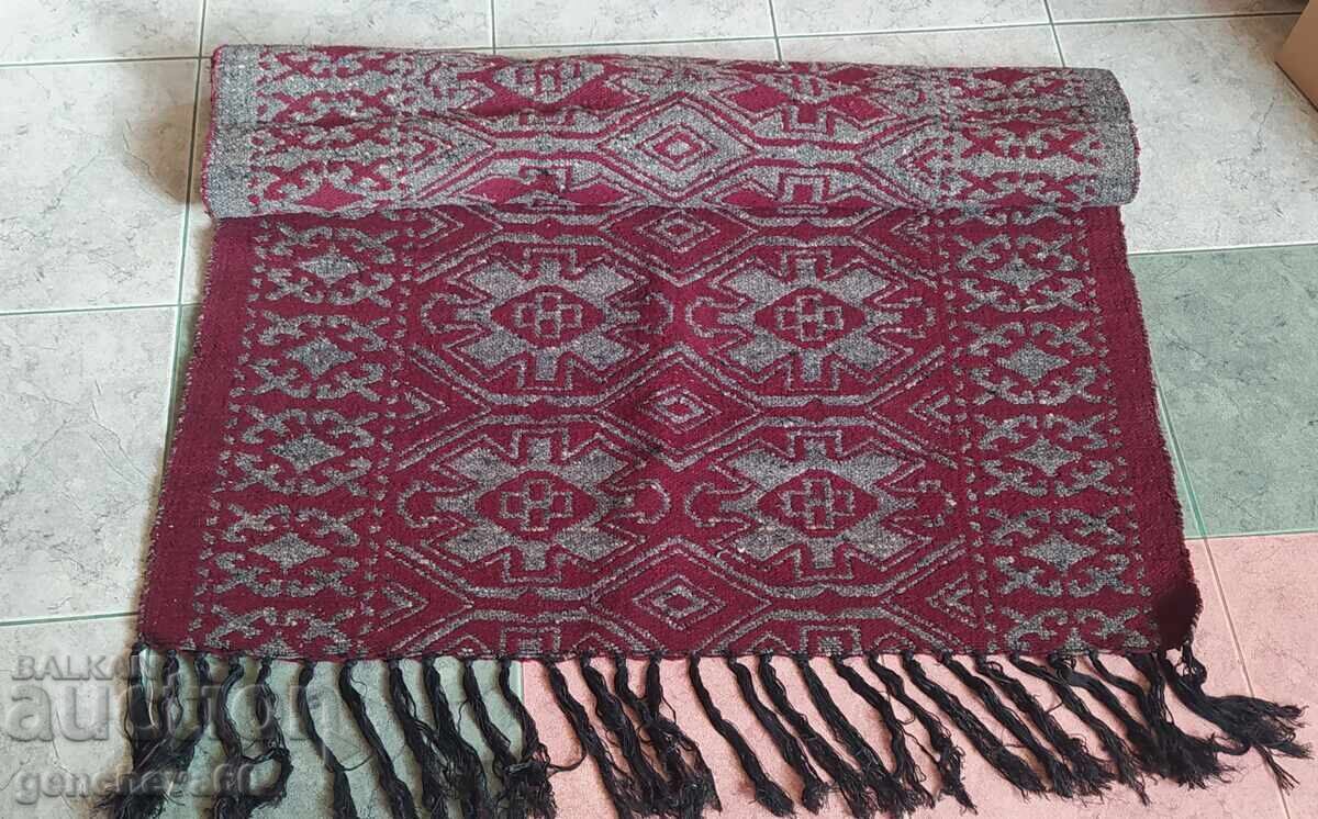Old woven wool rug 90/170cm
