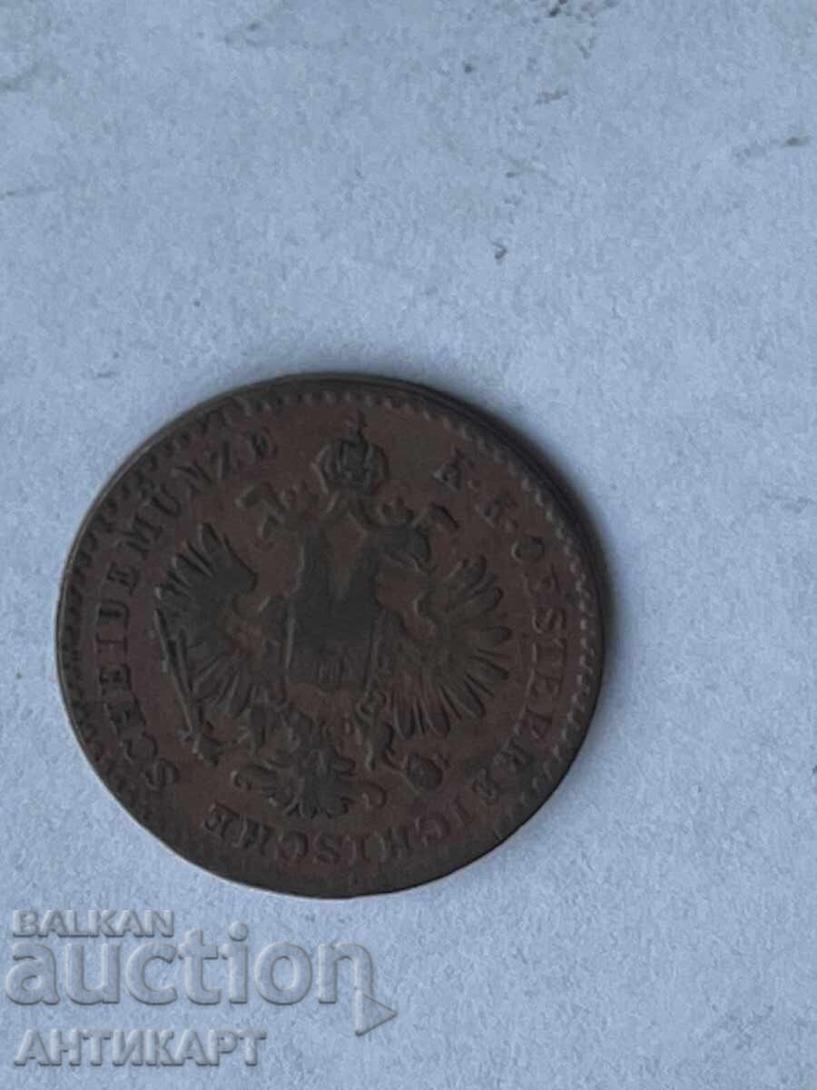 Austrian Copper Coin 5/10 Kreuzer 1859 with price 6.00 BGN | € 3.07 Austrian Copper Coin 5/10 Kreuzer 1859 with price 6.00 BGN | € 3.07