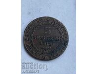 Austrian Copper Coin 3 Kreuzer 1812