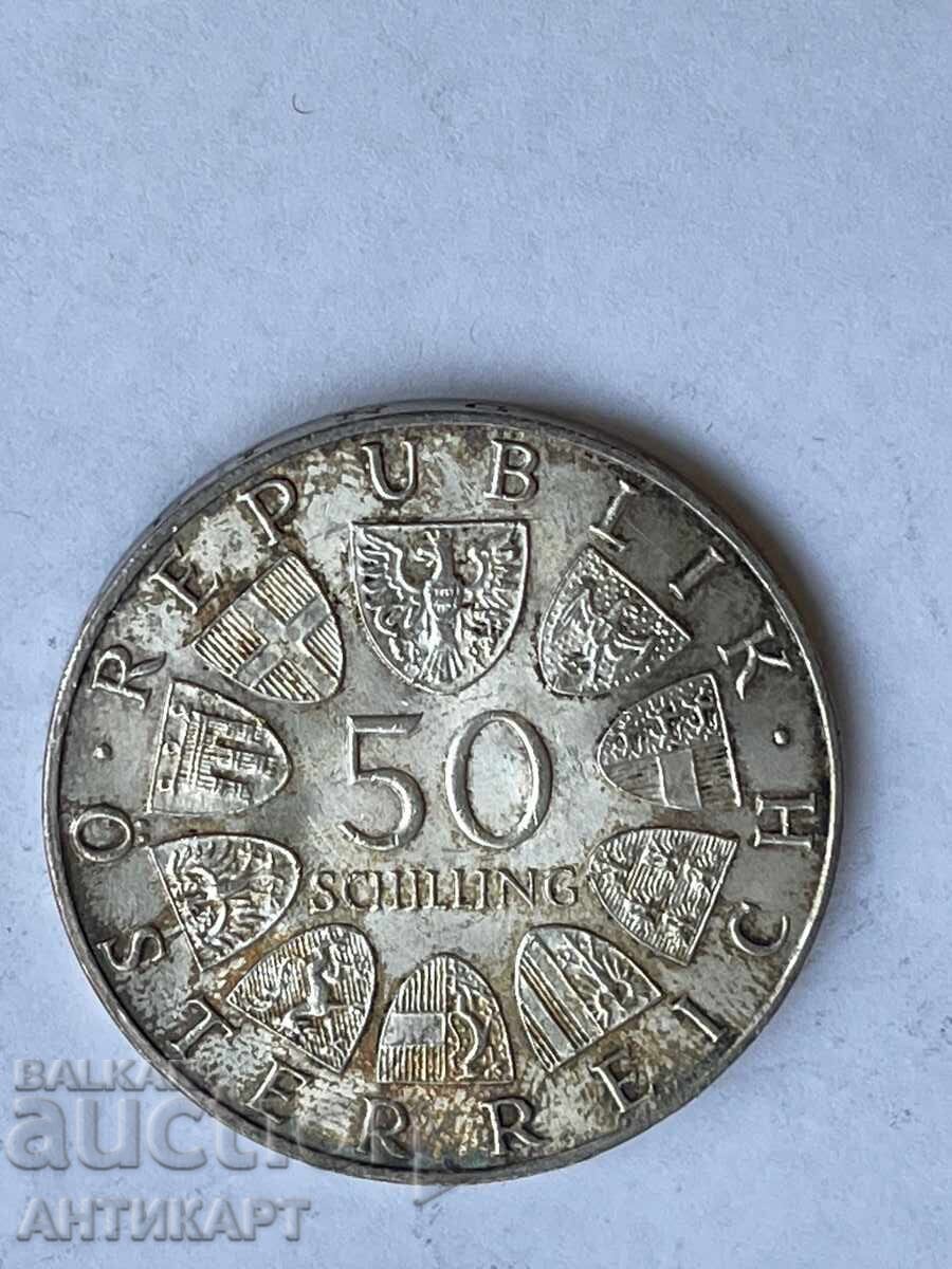 #1 σειρά ασημένιο επετειακό νόμισμα Αυστρίας 50 σελίνια 1967 με τιμή 47.00 BGN | € 24.03 #1 σειρά ασημένιο επετειακό νόμισμα Αυστρίας 50 σελίνια 1967 με τιμή 47.00 BGN | € 24.03