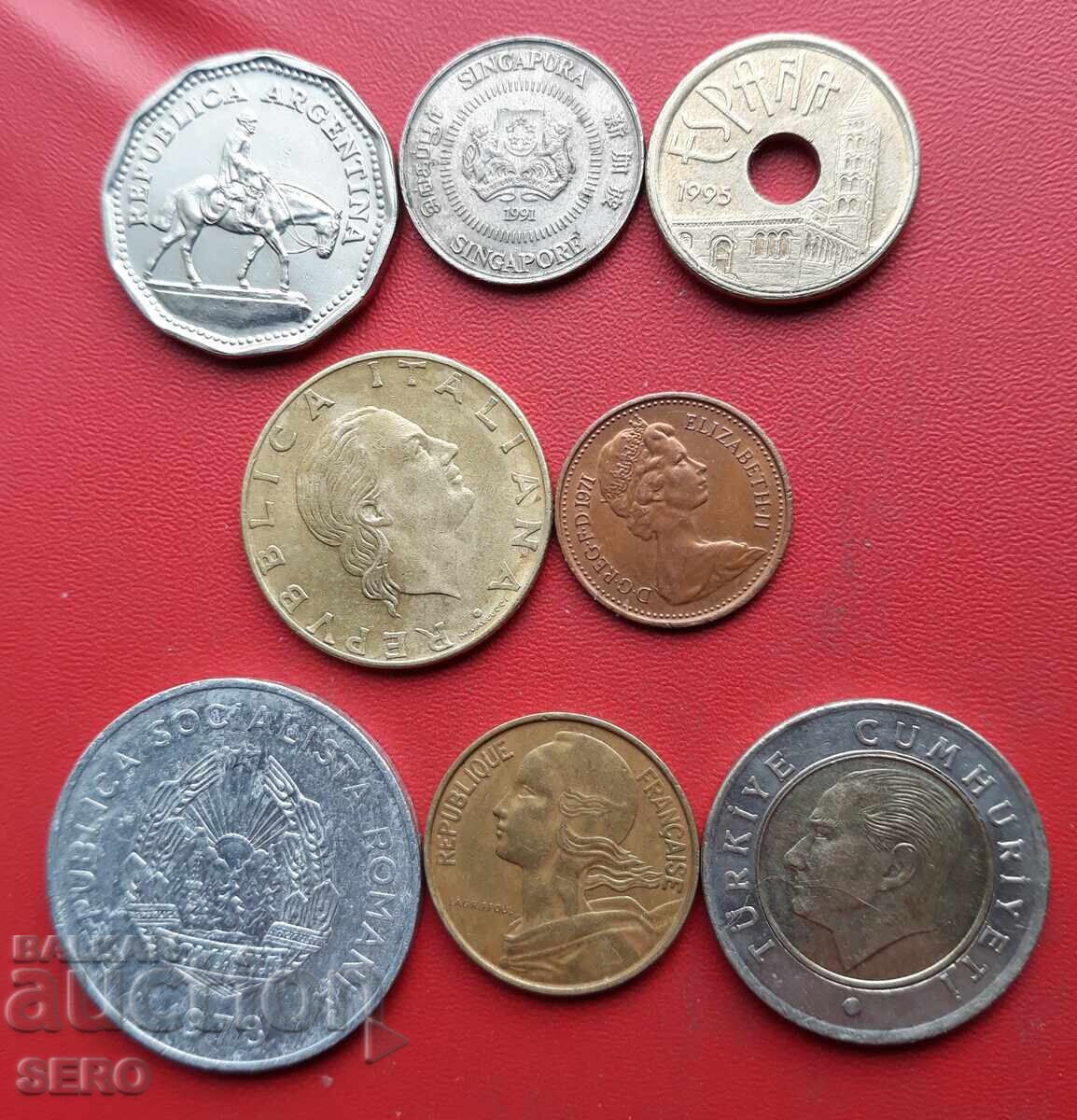 Mixed lot of 8 coins with price 1.01 BGN | € 0.52 Mixed lot of 8 coins with price 1.01 BGN | € 0.52