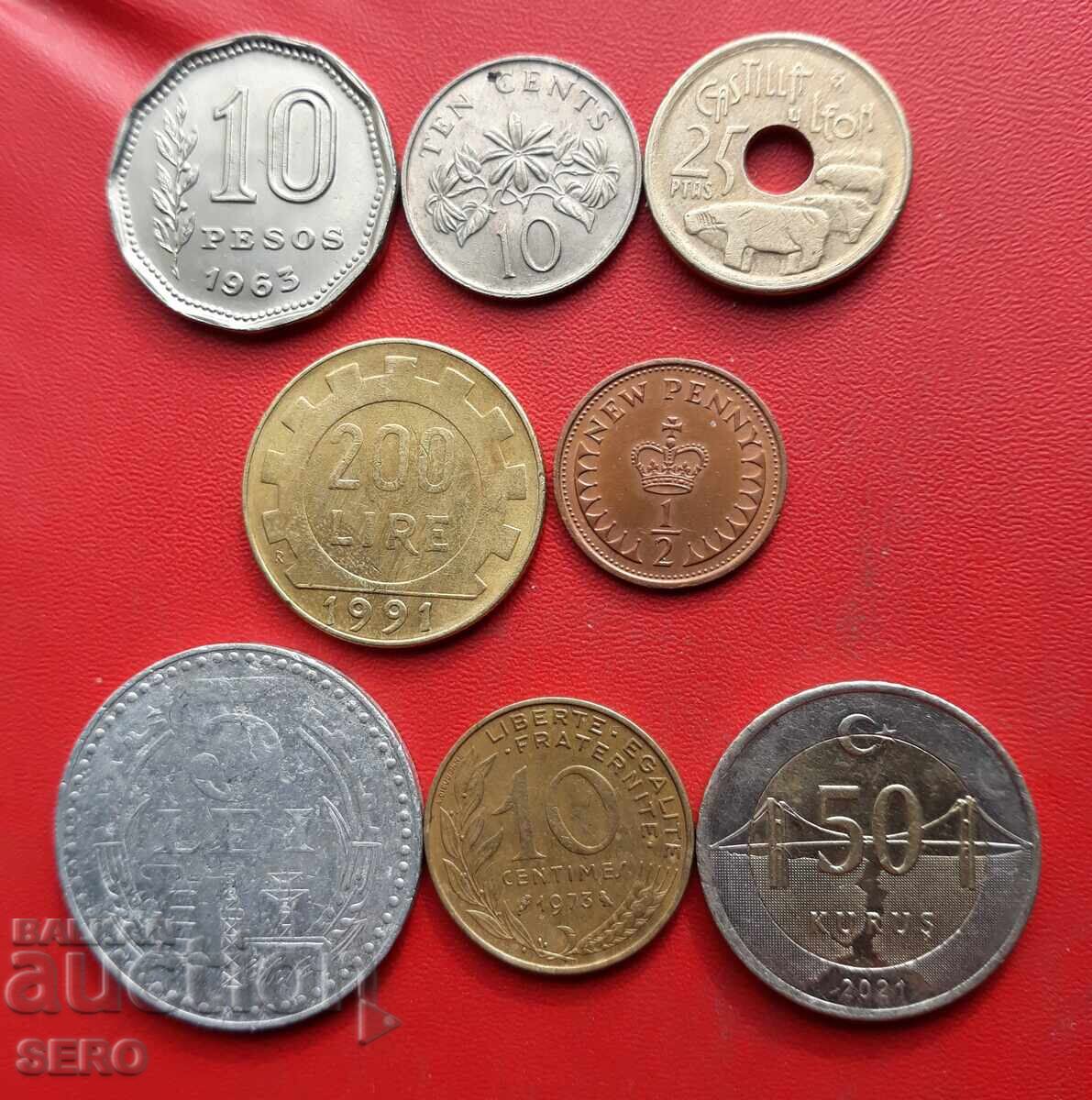 Mixed lot of 8 coins Mixed lot of 8 coins