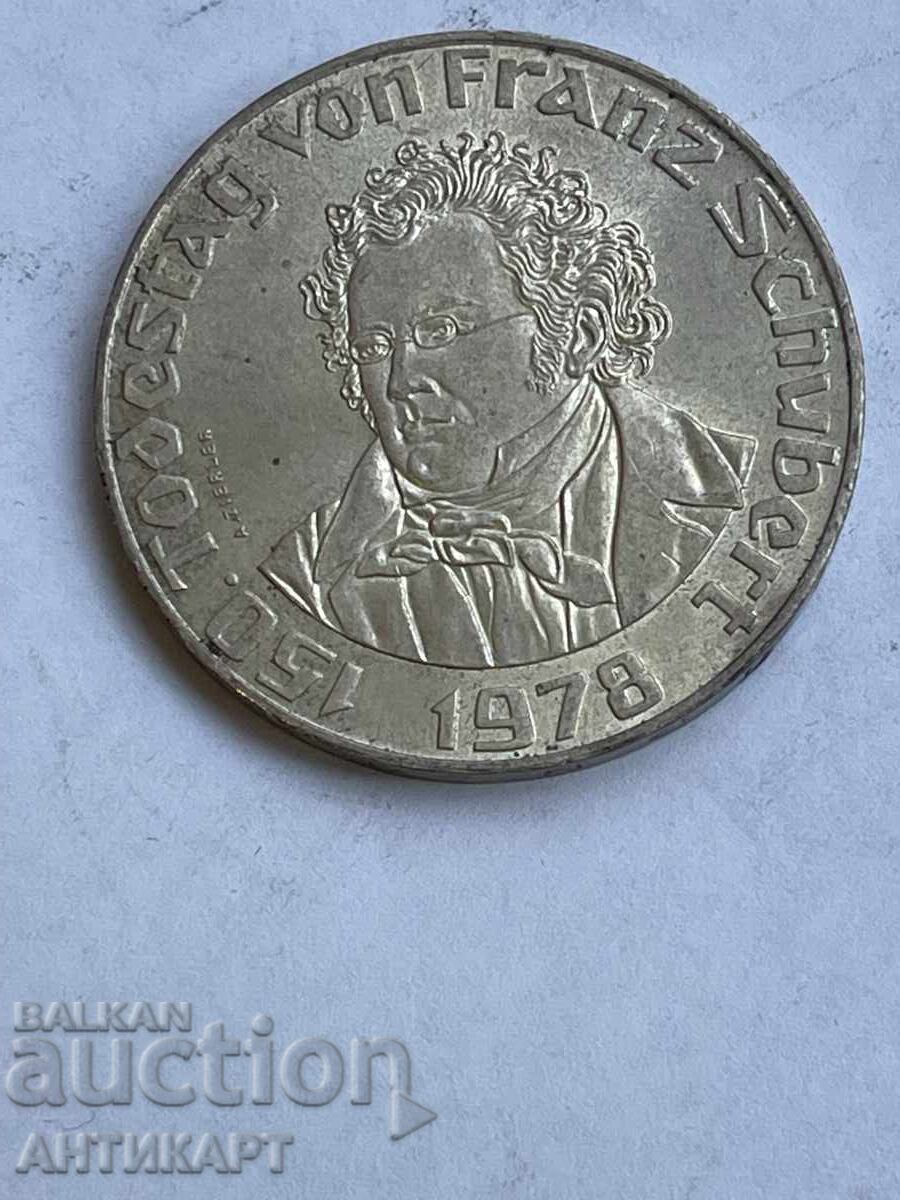 Silver Jubilee Coin Austria 50 Schillings 1978 Schubert