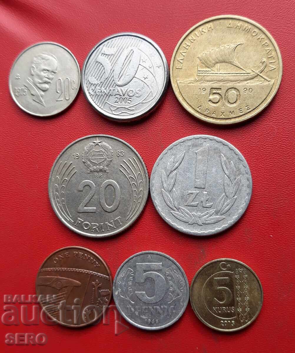 Mixed lot of 8 coins Mixed lot of 8 coins