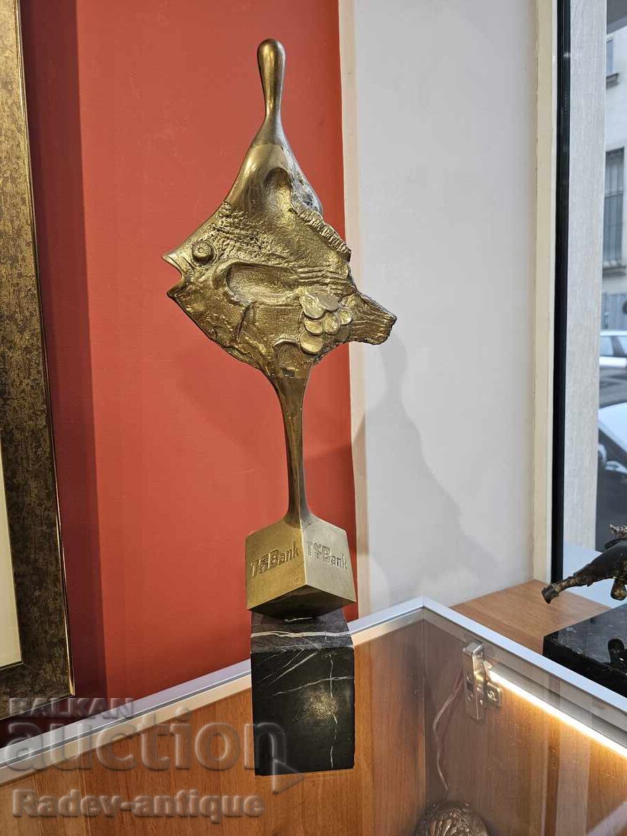 Auction Vezhdi Rashidov - bronze sculpture, figure, fish 51 cm Auction Vezhdi Rashidov - bronze sculpture, figure, fish 51 cm