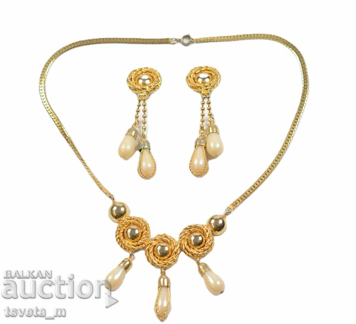 Necklace, necklace with clip-on earrings