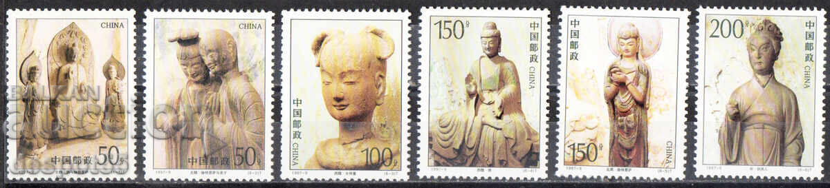 1997 Китай. Пещерите Maijishan с над 7200 будистки скулптори