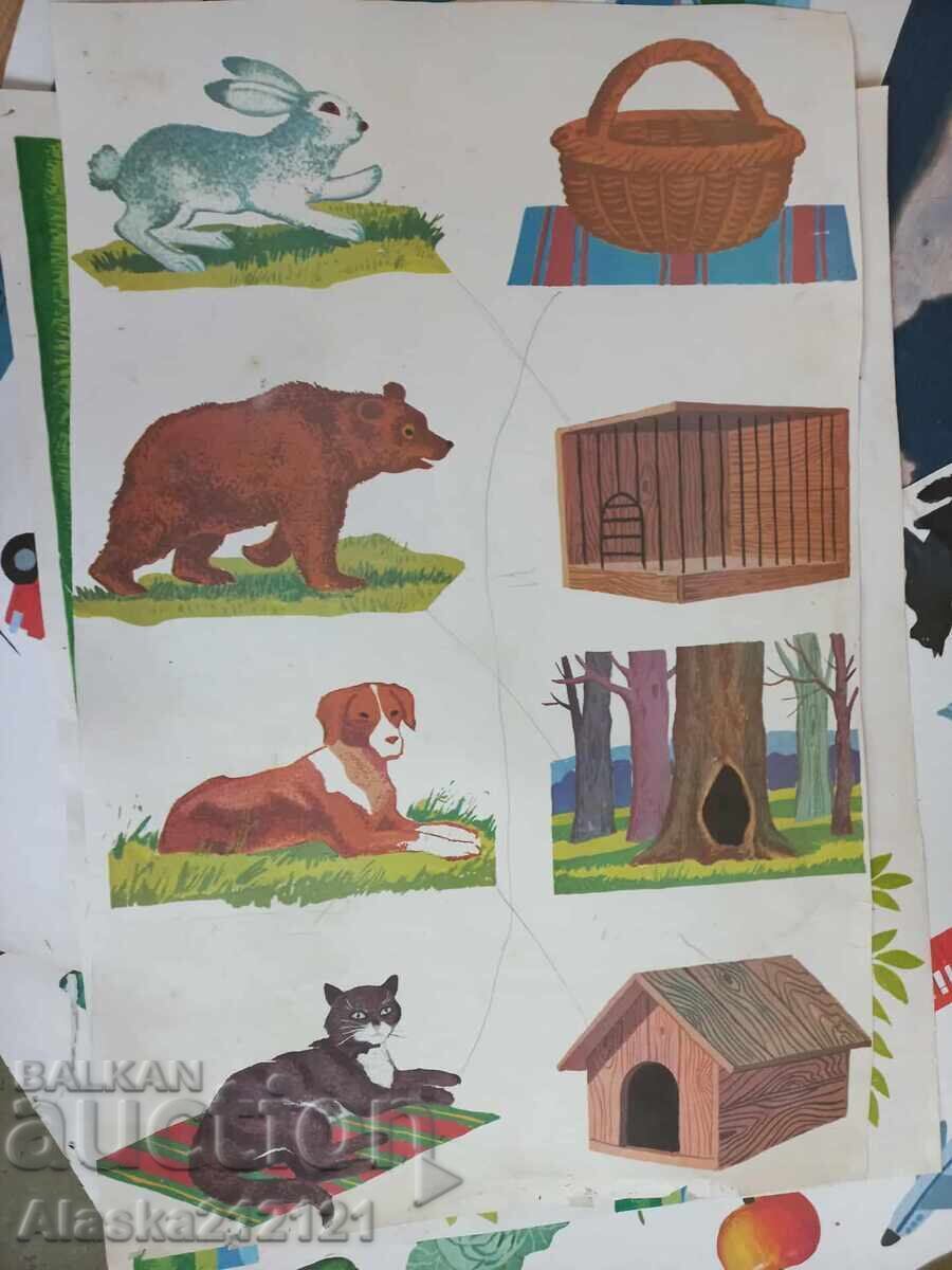 Licitație Afise, litografii - Lecții pentru copii