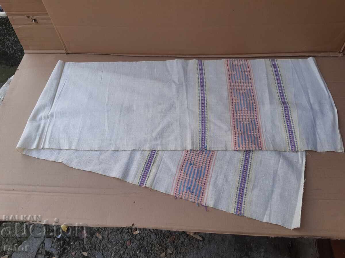 Authentic woven linen towel, ritual cloth