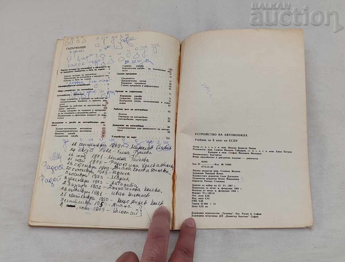 DISPOZITIV AUTO N. POPOV 1988 - 6 DISPOZITIV AUTO N. POPOV 1988 - 6