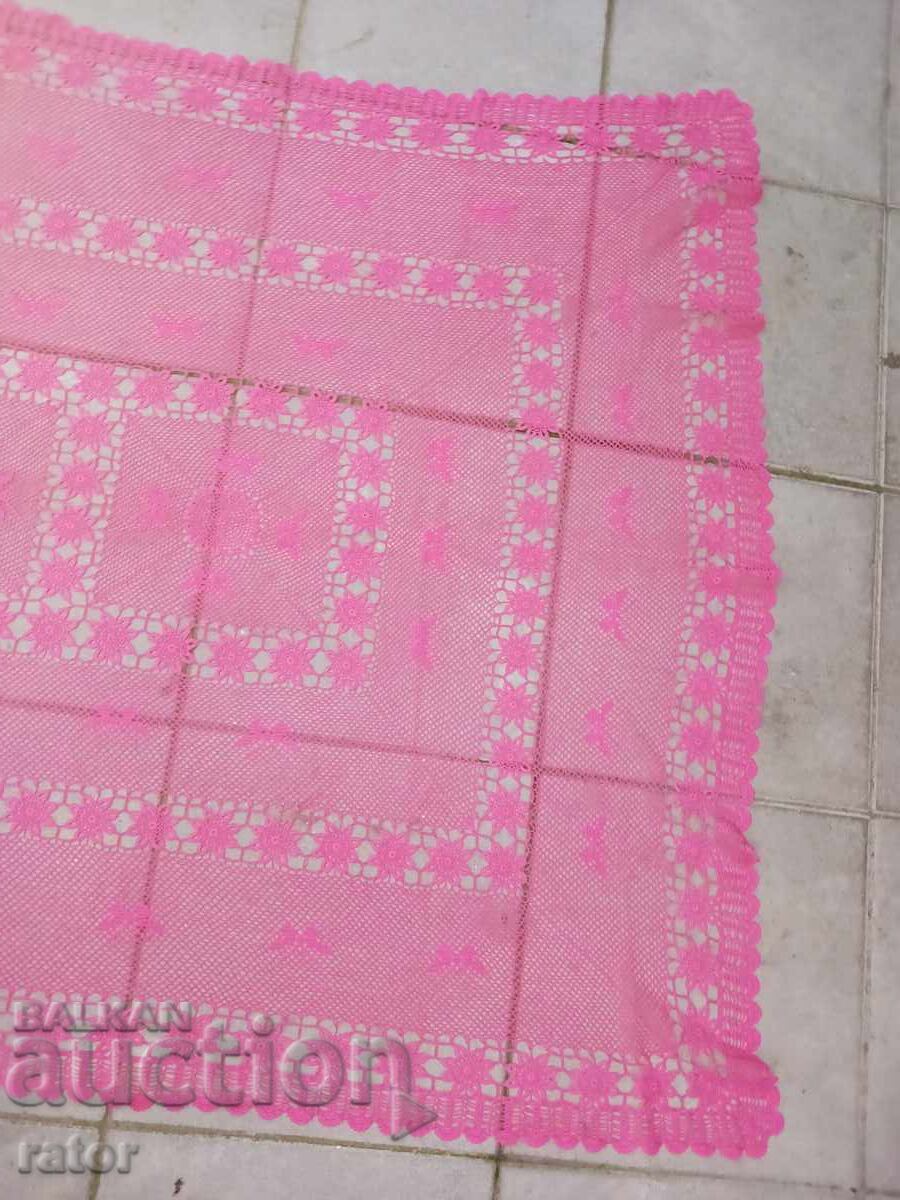 Голяма плетена на една кука покривка за маса  120 / 190 см - 5