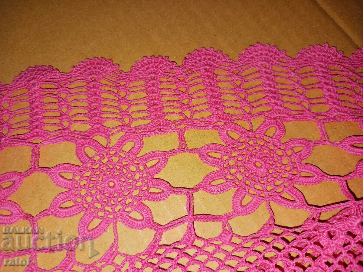 Μεγάλη πλεκτή στο βελονάκι τραπεζομάντηλο 120 / 190 εκ - 7 Μεγάλη πλεκτή στο βελονάκι τραπεζομάντηλο 120 / 190 εκ - 7