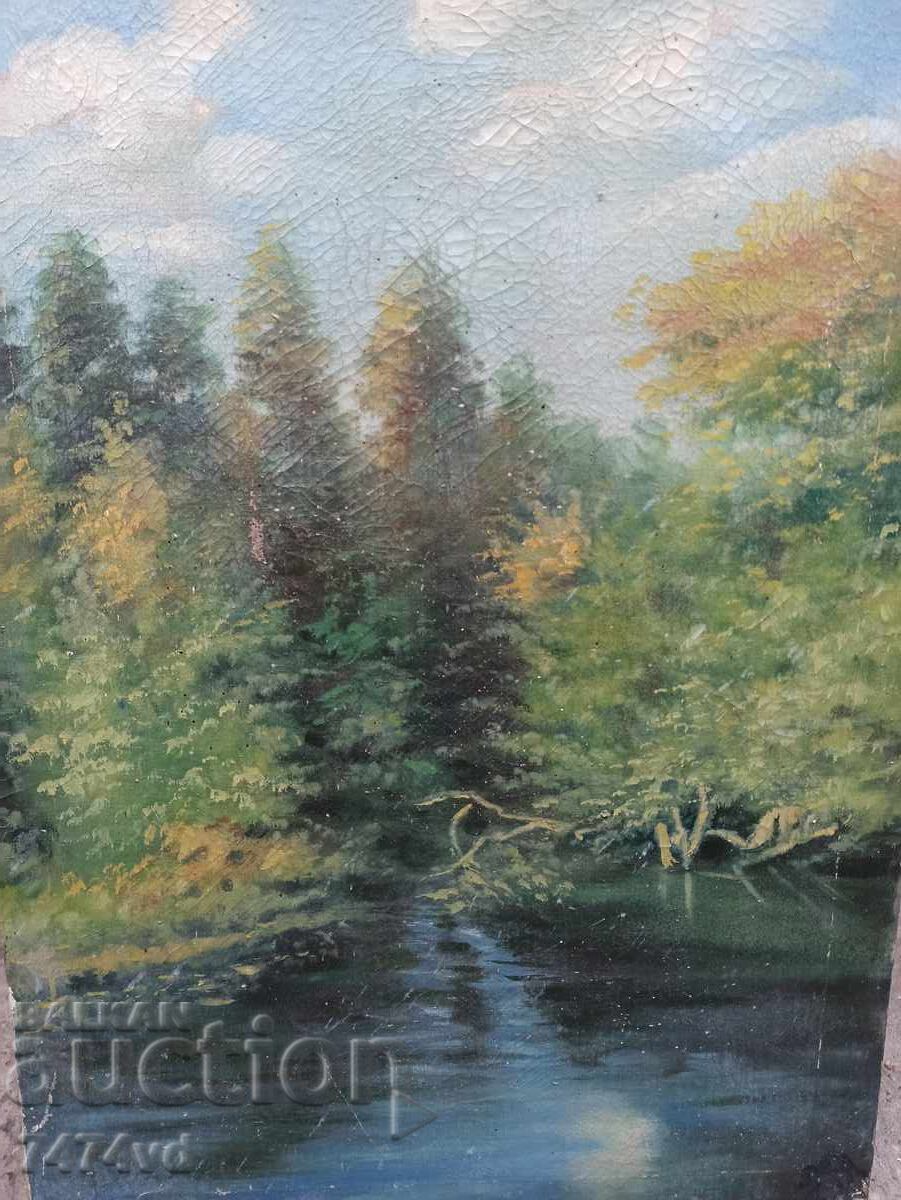 Auction OLD PAINTING LANDSCAPE BY H. JACOBSEN Auction OLD PAINTING LANDSCAPE BY H. JACOBSEN