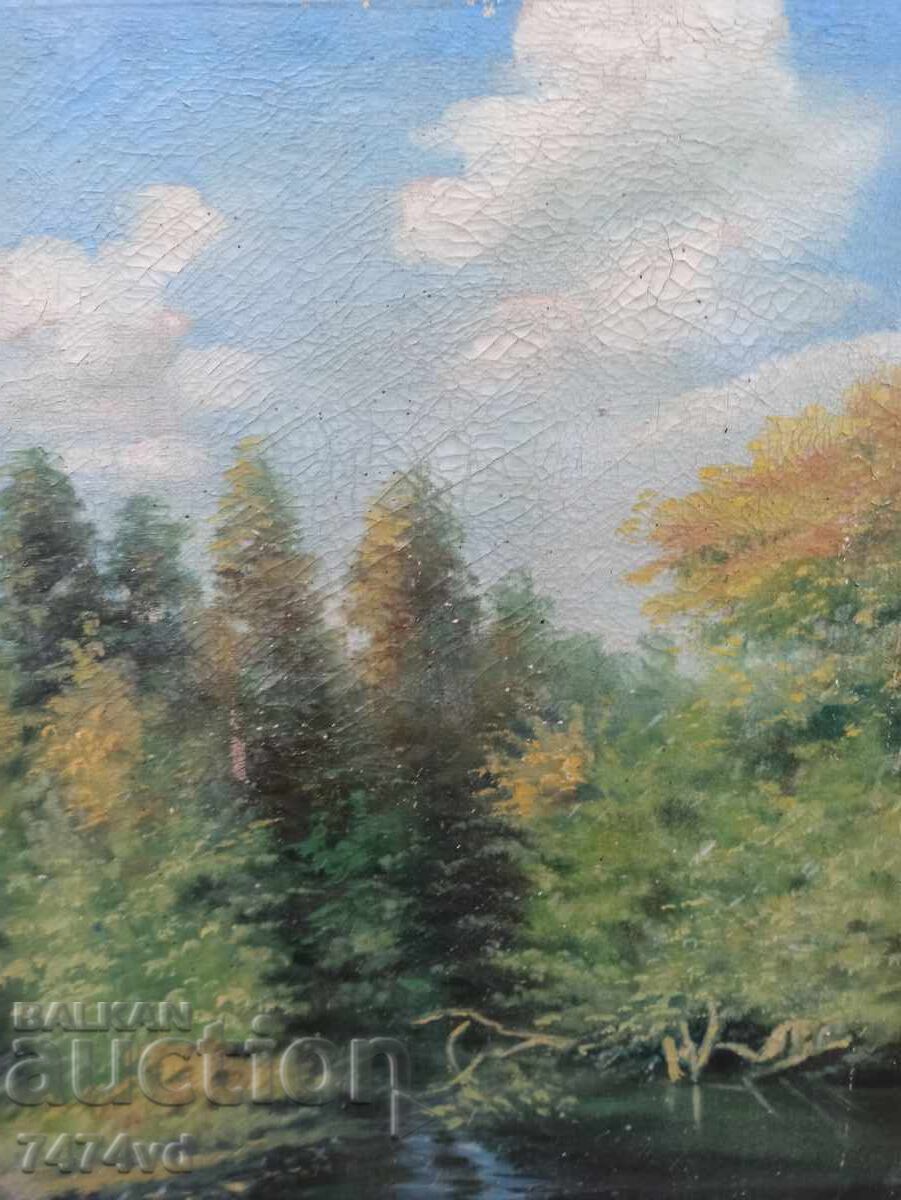 Delivery of OLD PAINTING LANDSCAPE BY H. JACOBSEN Delivery of OLD PAINTING LANDSCAPE BY H. JACOBSEN