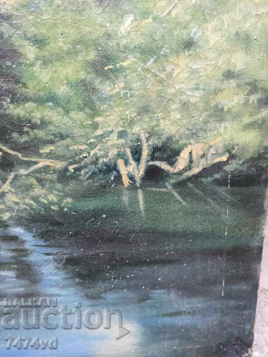 OLD PAINTING LANDSCAPE BY H. JACOBSEN - 5 OLD PAINTING LANDSCAPE BY H. JACOBSEN - 5