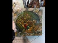 СТАРА КАРТИНА -ЧЕРВЕНАТА ШАПЧИЦА МАСЛО В/У КАРТОН