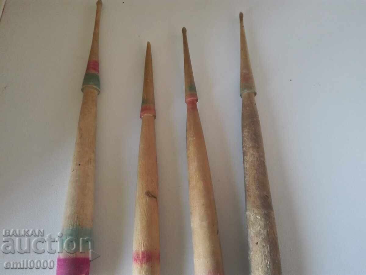 Auction Old written spindles Auction Old written spindles