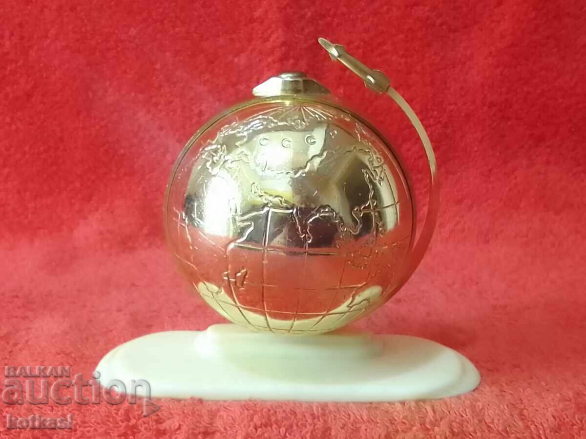 Auction  Old Clock Alarm Clock Slava SLAVA Globe Rocket