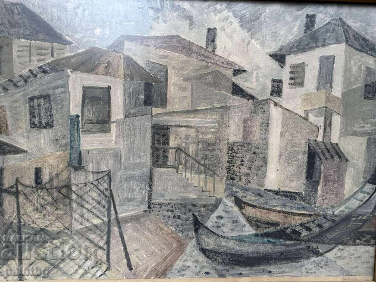 O operă minunată de Zlatka Dăbova, pictură, semnată 1963 cu preț 310.00 BGN | € 158.50