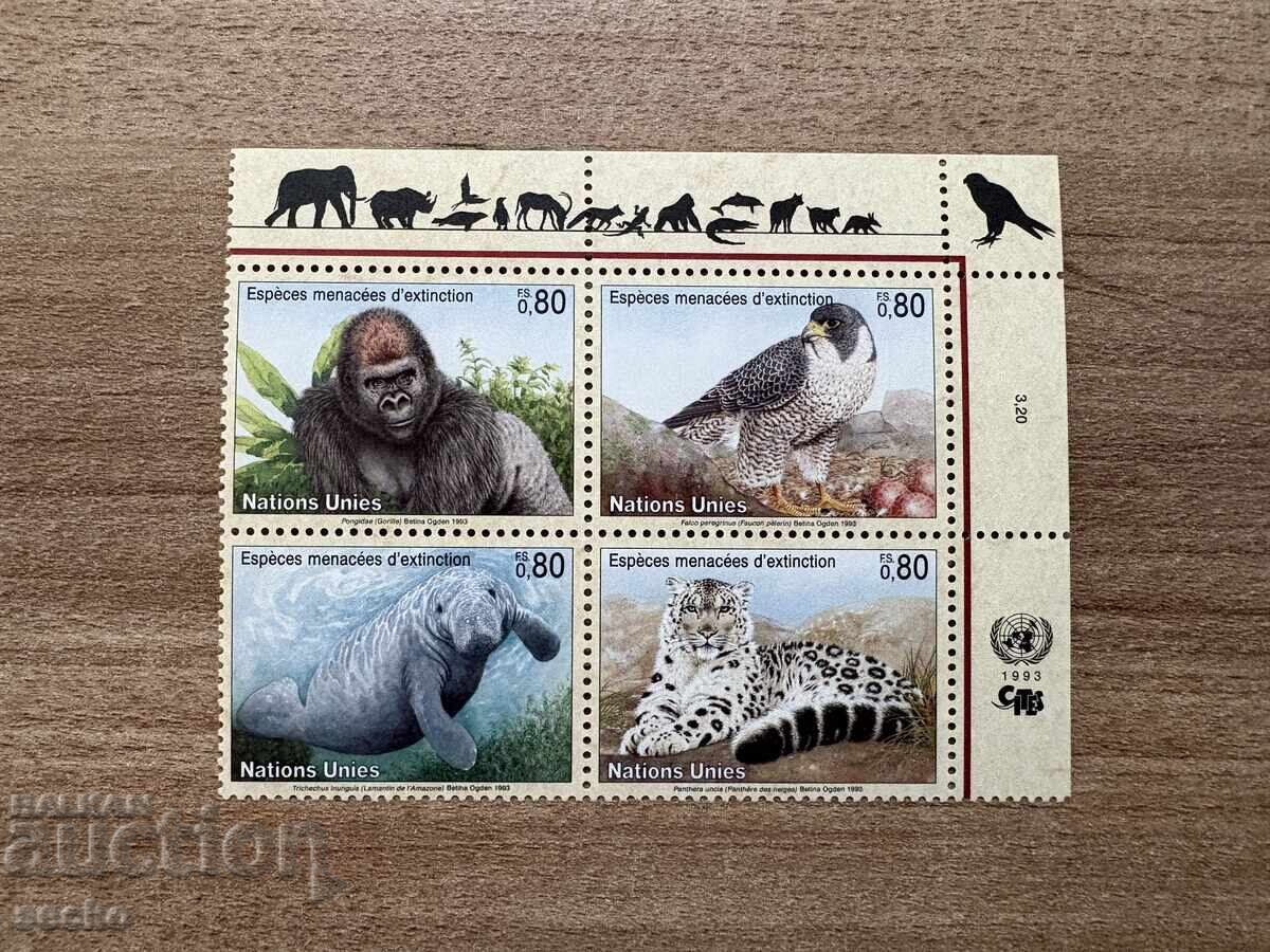 ΟΗΕ Γενεύη - Απειλούμενα Ζώα (1993) MNH ΟΗΕ Γενεύη - Απειλούμενα Ζώα (1993) MNH
