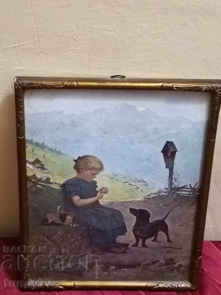 Auction Old picture frame glass Auction Old picture frame glass