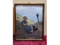 Old picture frame glass