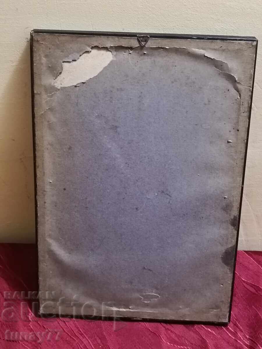 Old painting in a frame with glass - 6 Old painting in a frame with glass - 6