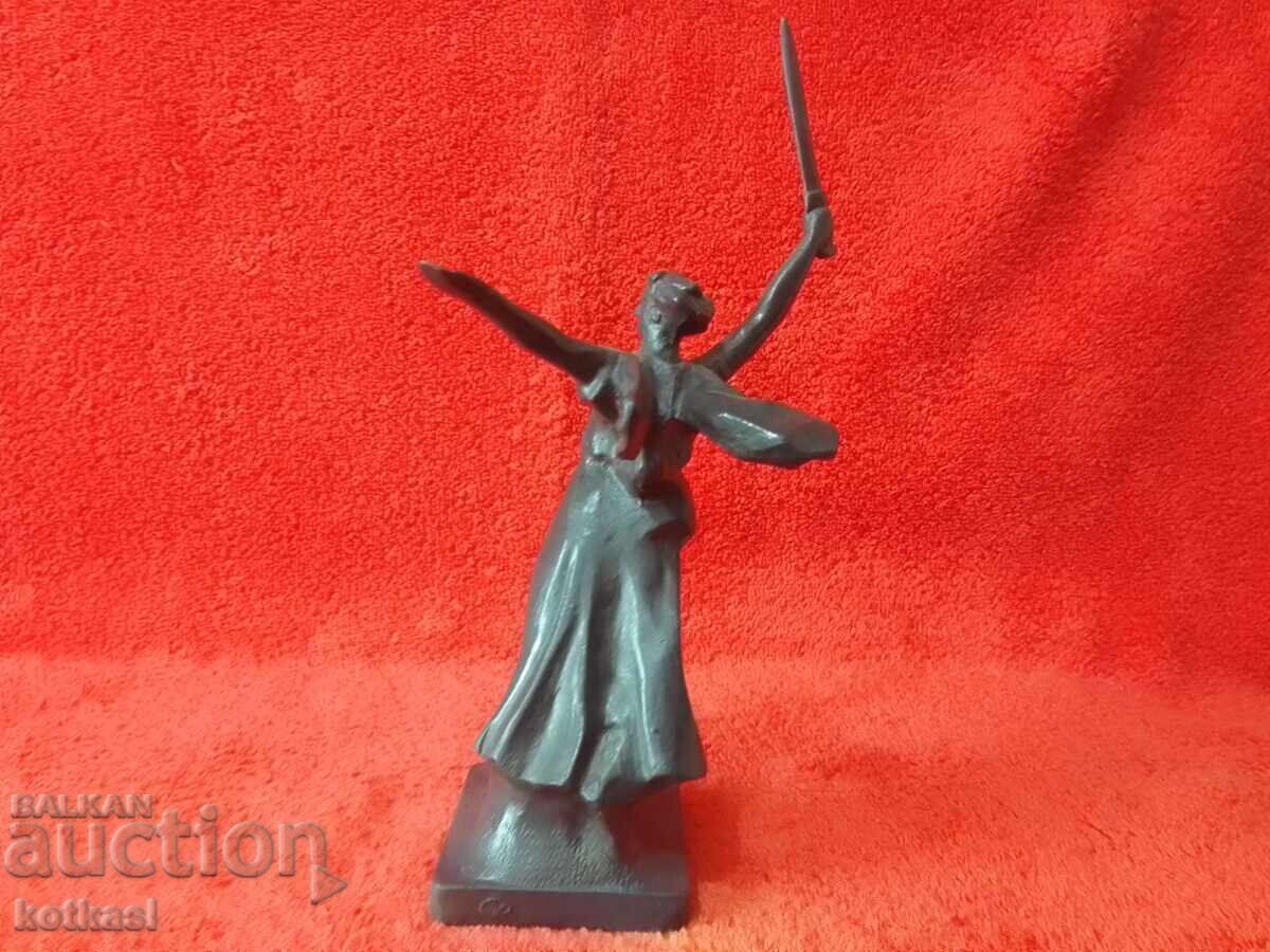 Delivery of Old Metal Figure Mamayev Kurgan Motherland Calls Volgograd Delivery of Old Metal Figure Mamayev Kurgan Motherland Calls Volgograd