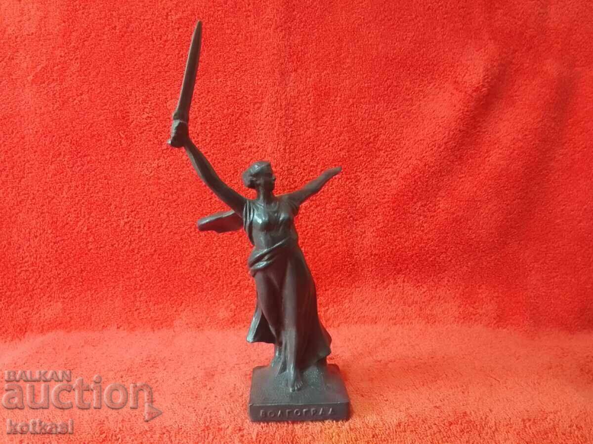 Old Metal Figure Mamayev Kurgan Motherland Calls Volgograd Old Metal Figure Mamayev Kurgan Motherland Calls Volgograd