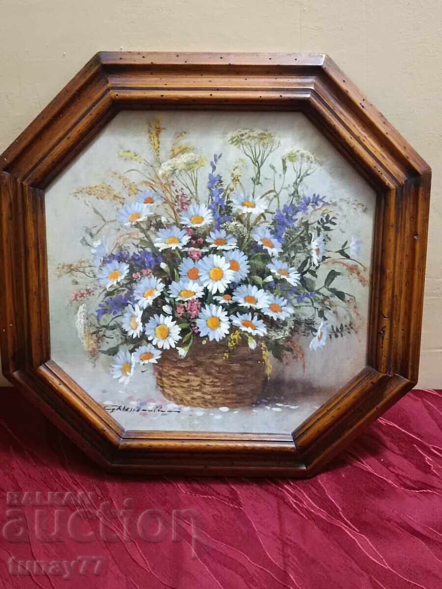 Old Vintage Painting Don Vaughan (1916) unique in real life