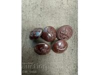 Σειρά από βασιλικά στρατιωτικά κουμπιά