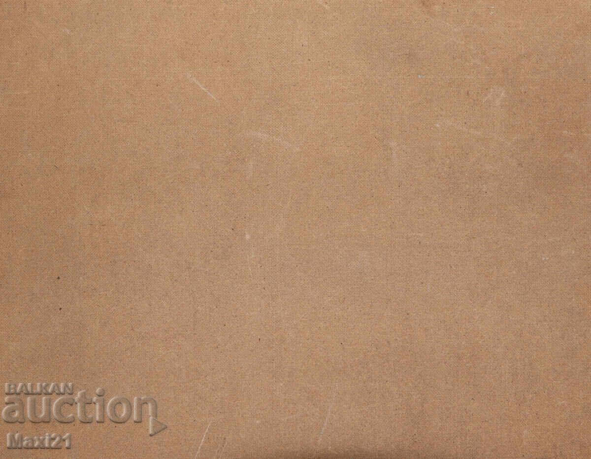 Oil painting winter landscape mountain hut 83g - 7