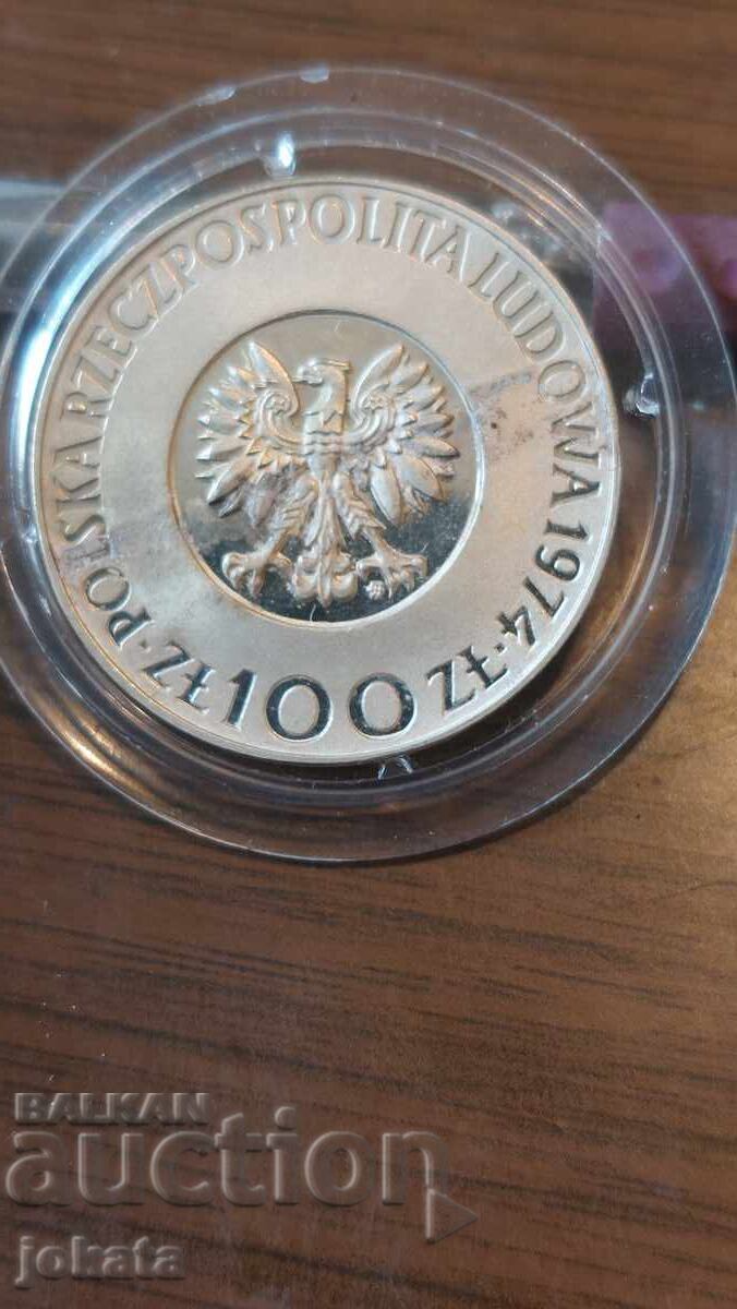 100 Zloty Silver with price 60.00 BGN | € 30.68