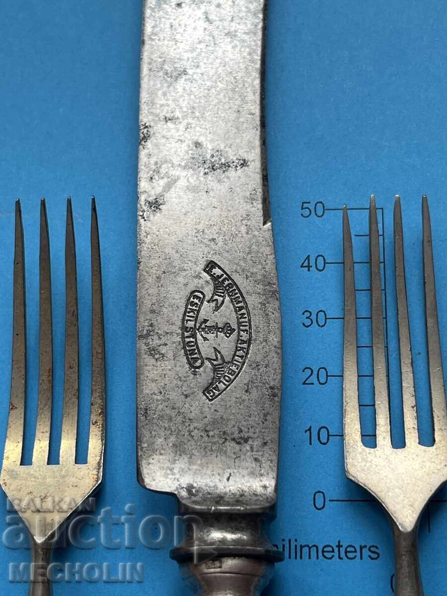 Δημοπρασία Ασημένια Πιρούνια + Μαχαίρι 0,800 Δημοπρασία Ασημένια Πιρούνια + Μαχαίρι 0,800