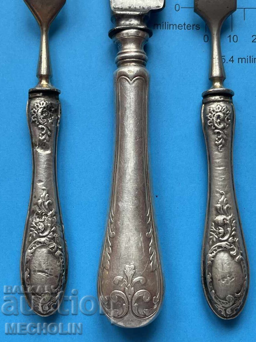 Παράδοση Ασημένια Πιρούνια + Μαχαίρι 0,800 Παράδοση Ασημένια Πιρούνια + Μαχαίρι 0,800