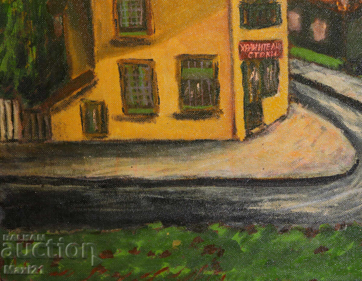 Auction  Oil painting, cityscape