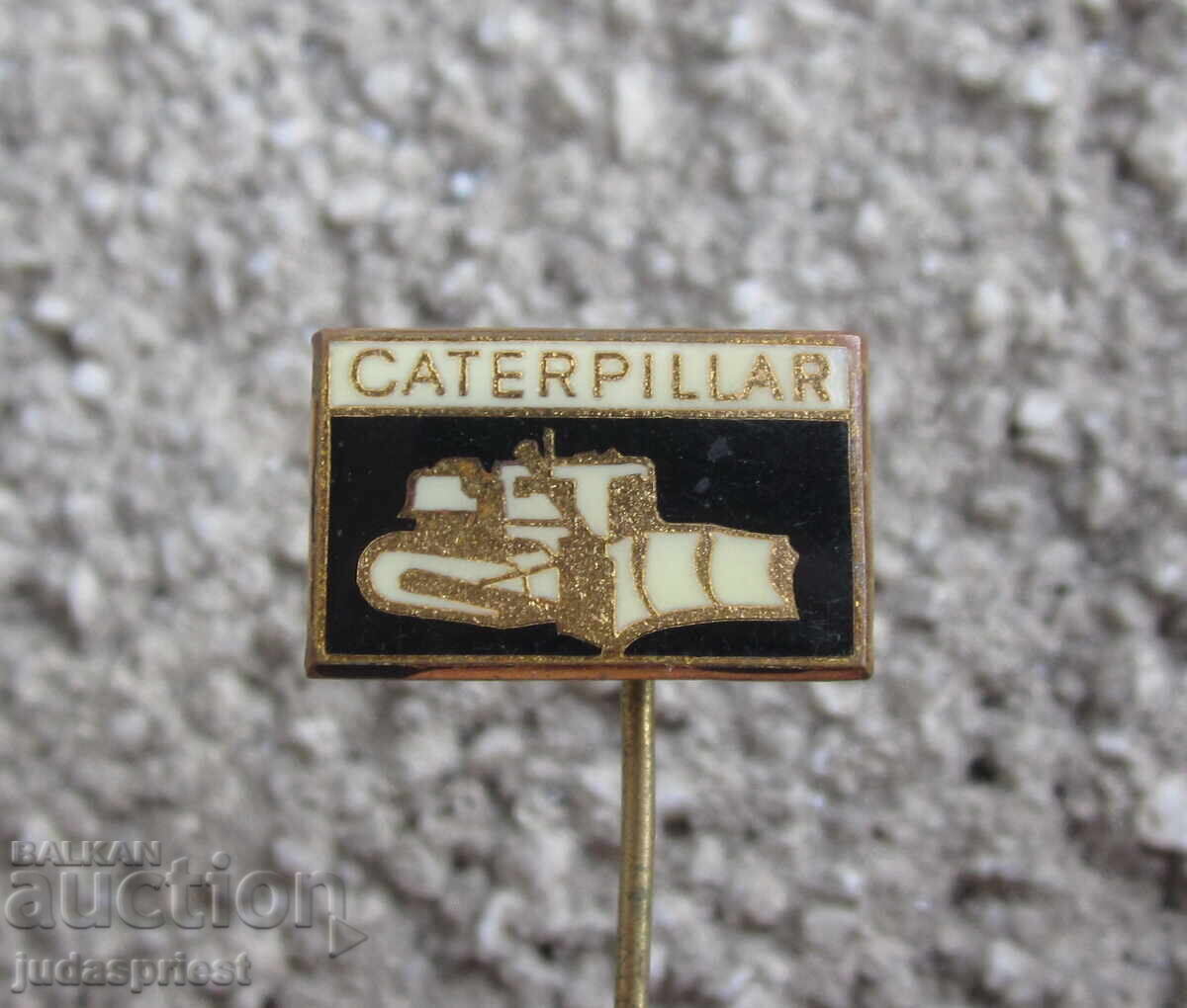 Μπουλντόζα Caterpillar, παλιό σήμα, παλιό έμβλημα Μπουλντόζα Caterpillar, παλιό σήμα, παλιό έμβλημα