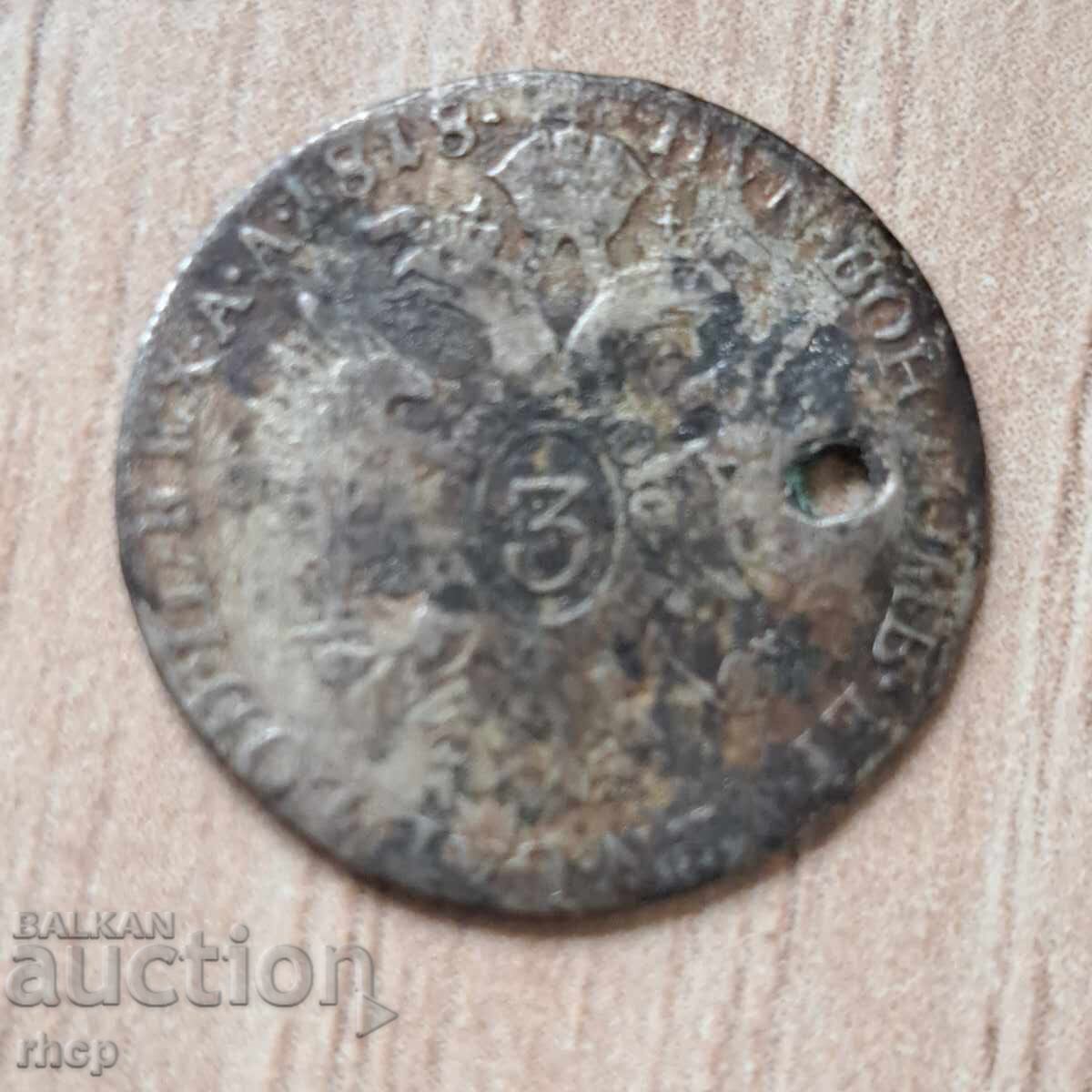 Austria-Ungaria 3 Kreuzer 1818