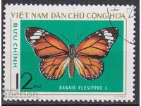 Cancelled Fauna Insect Butterfly Stamp 1976 from Vietnam
