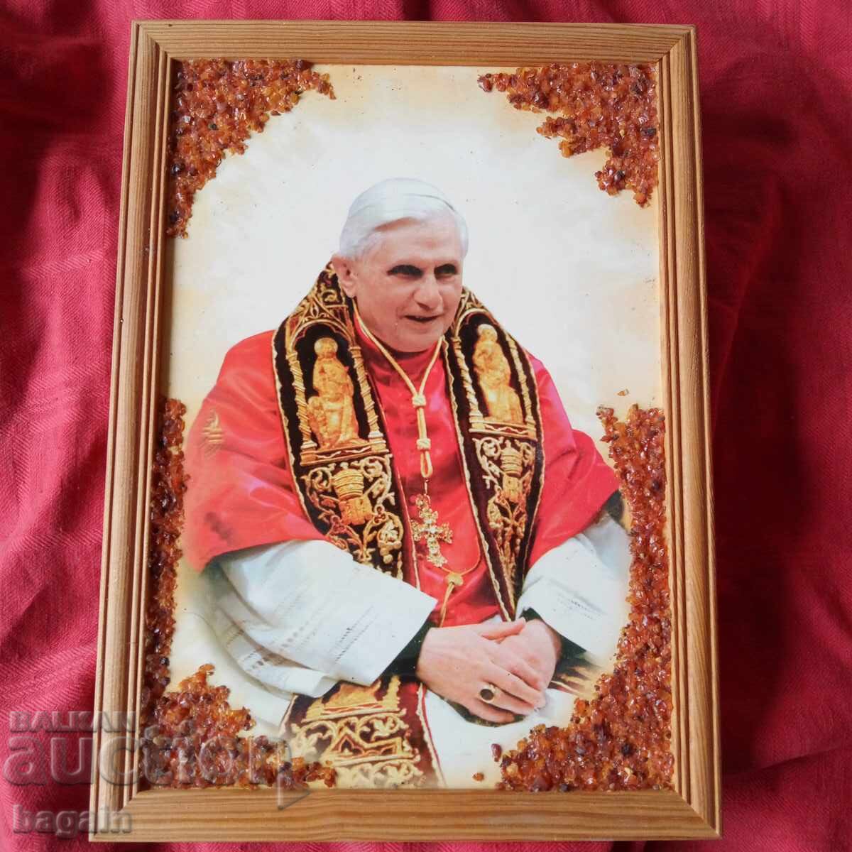 Πορτρέτο Πάπα με κεχριμπάρι