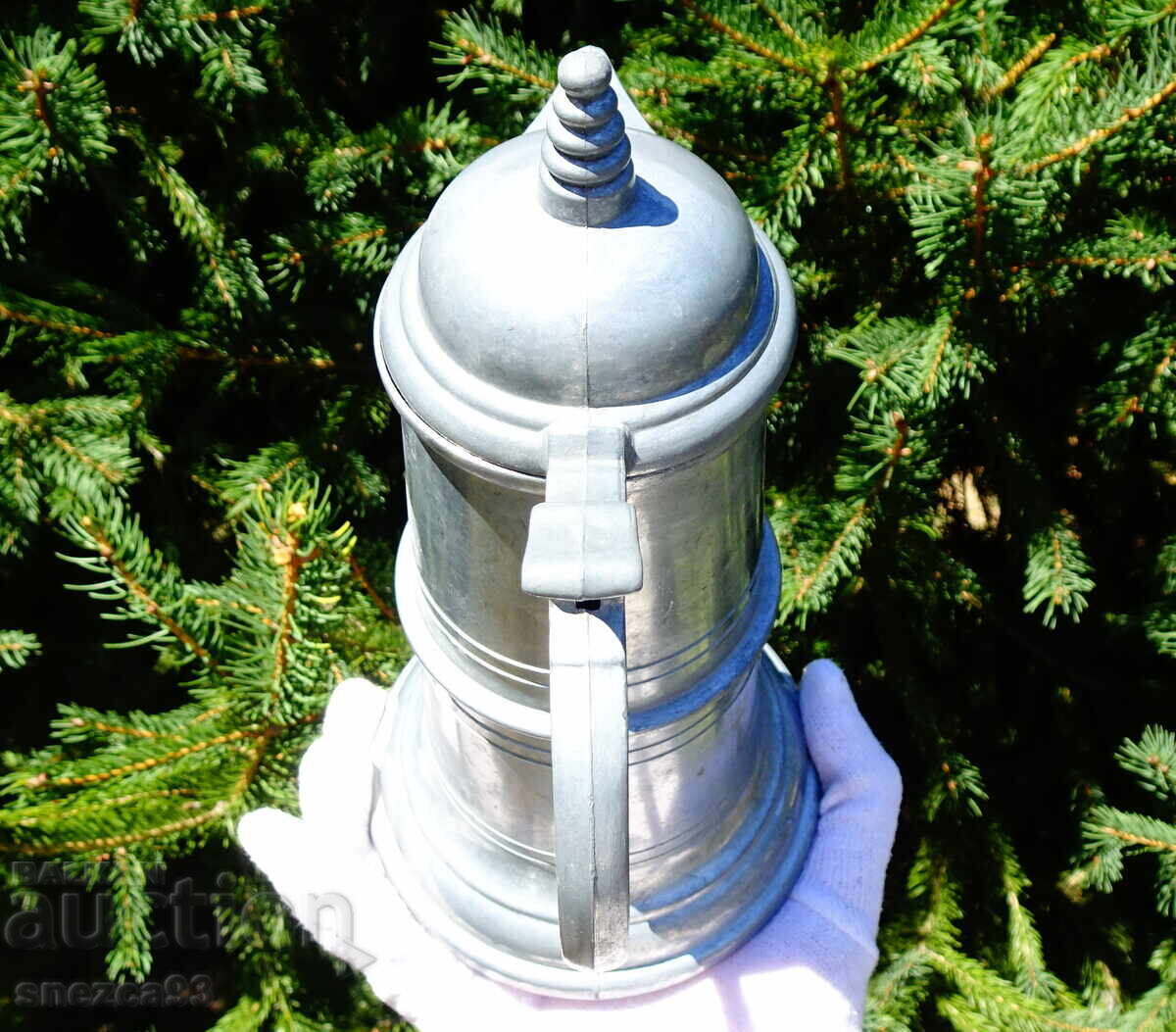 Калаена кана с капак 600 мл.,средновековен дизайн. - 6