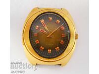 Men's Russian USSR Gold-Plated Wristwatch Chaika Very Good Condition