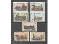 Виетнам 1985г. - Локомотиви,пълна серия,чиста