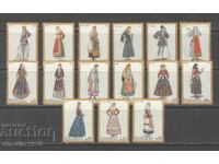 Grecia 1974 - Costume naționale, serie completă, curată